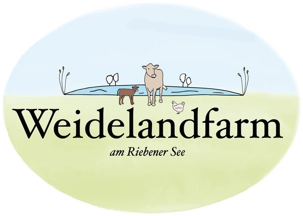 Logo der Weidelandfarm am Riebener See